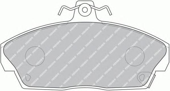 Комплект тормозных колодок, дисковый тормоз FERODO