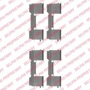 Комплектующие, колодки дискового тормоза DELPHI LX0478