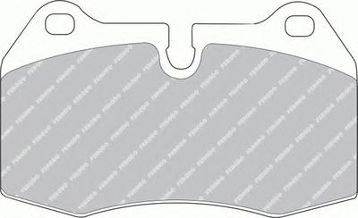 Комплект тормозных колодок, дисковый тормоз FERODO FDB998