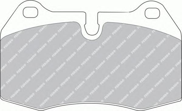 Комплект тормозных колодок, дисковый тормоз FERODO