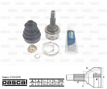 ШРУС PASCAL G10345PC