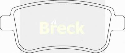 Комплект тормозных колодок, дисковый тормоз BRECK 24820 00 704 00