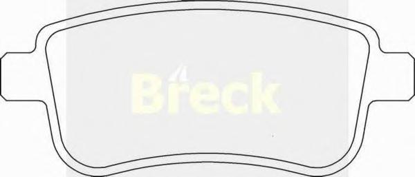 Комплект тормозных колодок, дисковый тормоз BRECK