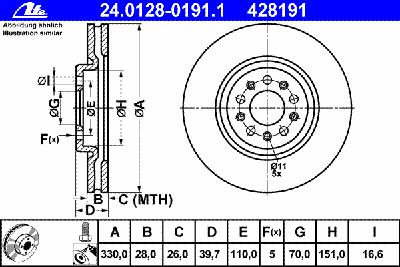 Тормозной диск ATE 24.0128-0191.1