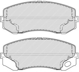 Комплект тормозных колодок, дисковый тормоз FERODO FVR4314