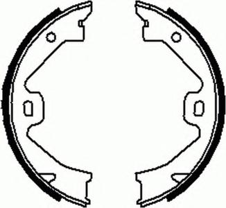 Комплект тормозных колодок, стояночная тормозная система FERODO FSB633