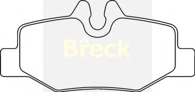 Комплект тормозных колодок, дисковый тормоз BRECK 24008 00 703 00