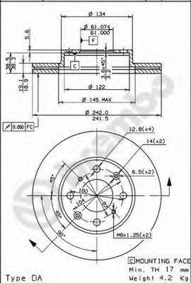 Тормозной диск BREMBO