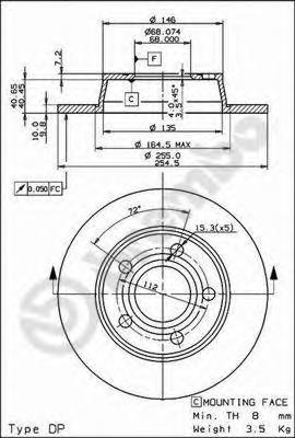 Тормозной диск BREMBO