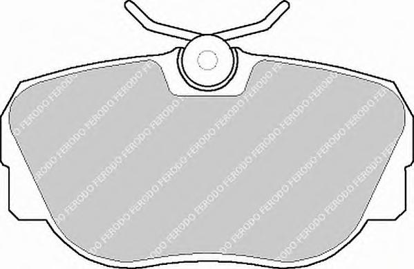 Комплект тормозных колодок, дисковый тормоз FERODO