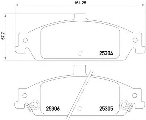 Комплект тормозных колодок, дисковый тормоз TEXTAR