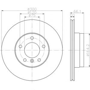 Тормозной диск TEXTAR 98200 1330 0 1