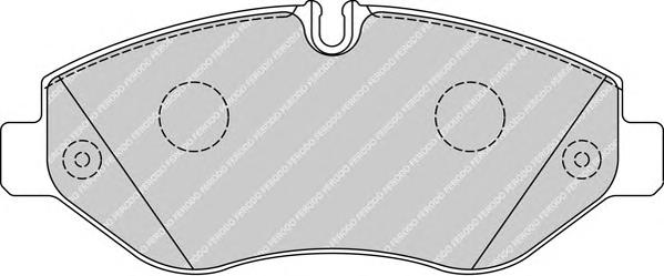 Комплект тормозных колодок, дисковый тормоз FERODO