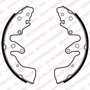 Комплект тормозных колодок DELPHI