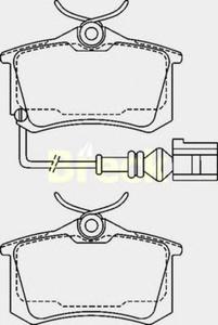 Комплект тормозных колодок, дисковый тормоз BRECK 23823 10 704 10