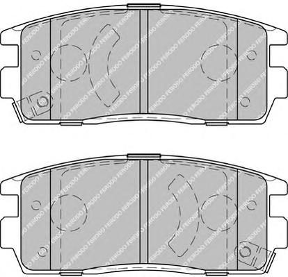 Комплект тормозных колодок, дисковый тормоз FERODO