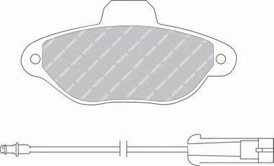 Комплект тормозных колодок, дисковый тормоз FERODO FDB925