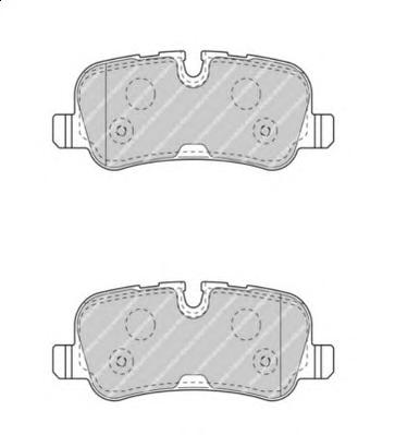 Комплект тормозных колодок, дисковый тормоз FERODO