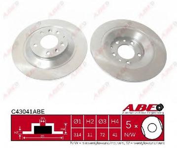 Тормозной диск ABE C43041ABE