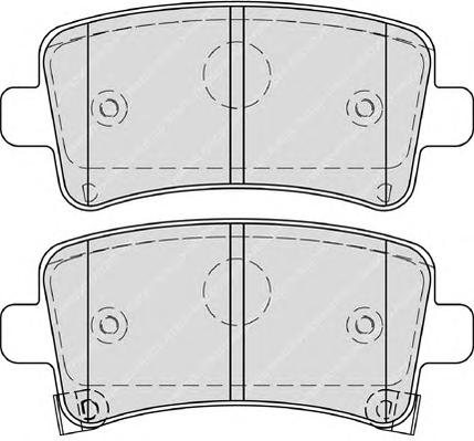 Комплект тормозных колодок, дисковый тормоз FERODO
