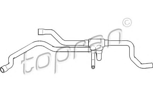 Шланг радиатора TOPRAN