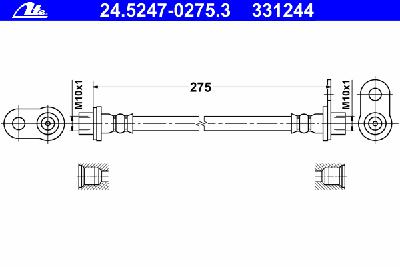 Тормозной шланг ATE 24.5247-0275.3