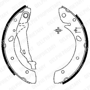 Комплект тормозных колодок DELPHI LS1843