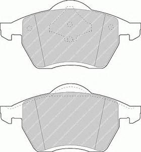 Комплект тормозных колодок, дисковый тормоз FERODO FDB1055