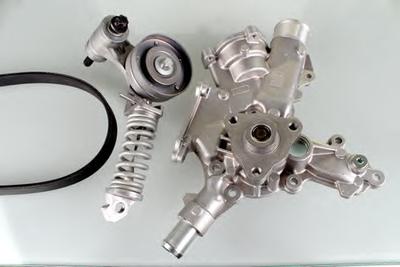 Водяной насос + комплект ручейковых ремней HEPU P322