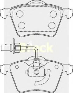 Комплект тормозных колодок, дисковый тормоз BRECK 23418 00 703 10
