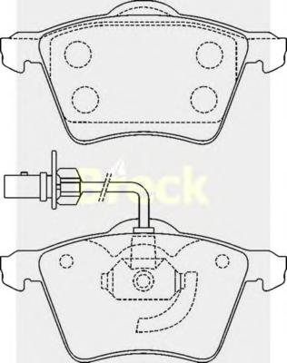 Комплект тормозных колодок, дисковый тормоз BRECK