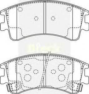 Комплект тормозных колодок, дисковый тормоз BRECK 24046 00 701 10