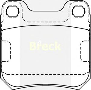 Комплект тормозных колодок, дисковый тормоз BRECK 21050 00 704 00