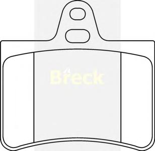 Комплект тормозных колодок, дисковый тормоз BRECK 23305 00 702 00