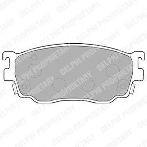 Комплект тормозных колодок, дисковый тормоз DELPHI LP1527