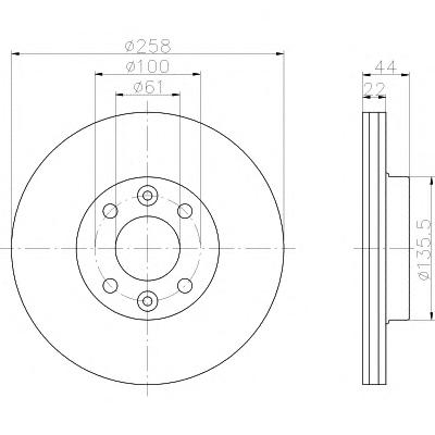 Тормозной диск TEXTAR