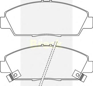 Комплект тормозных колодок, дисковый тормоз BRECK 21879 00 701 10
