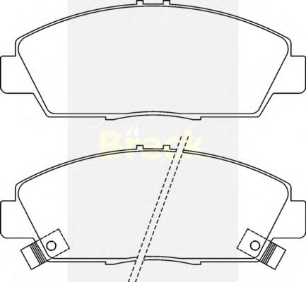 Комплект тормозных колодок, дисковый тормоз BRECK