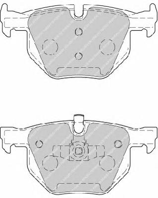 Комплект тормозных колодок, дисковый тормоз FERODO