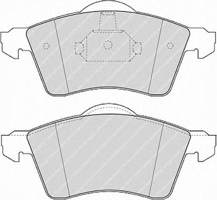 Комплект тормозных колодок, дисковый тормоз FERODO
