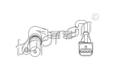 Датчик частоты вращения, управление двигателем TOPRAN 207 882