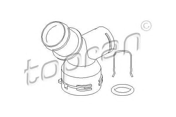 Фланец охлаждающей жидкости TOPRAN