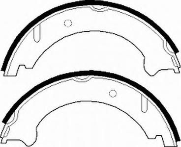 Комплект тормозных колодок, стояночная тормозная система FERODO FSB522