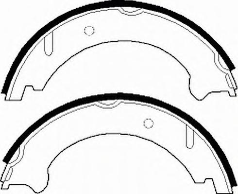 Комплект тормозных колодок, стояночная тормозная система FERODO