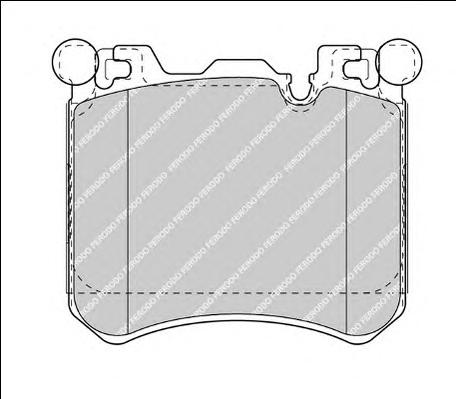 Комплект тормозных колодок, дисковый тормоз FERODO