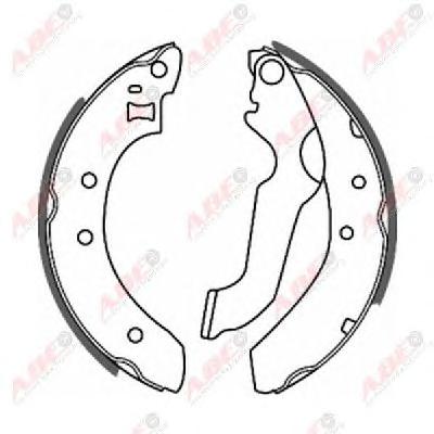 Комплект тормозных колодок ABE