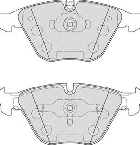 Комплект тормозных колодок, дисковый тормоз FERODO FDB4221