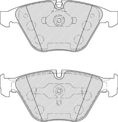 Комплект тормозных колодок, дисковый тормоз FERODO