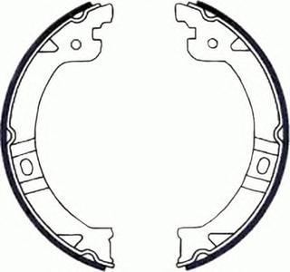 Комплект тормозных колодок, стояночная тормозная система FERODO FSB597