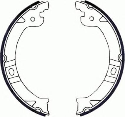 Комплект тормозных колодок, стояночная тормозная система FERODO